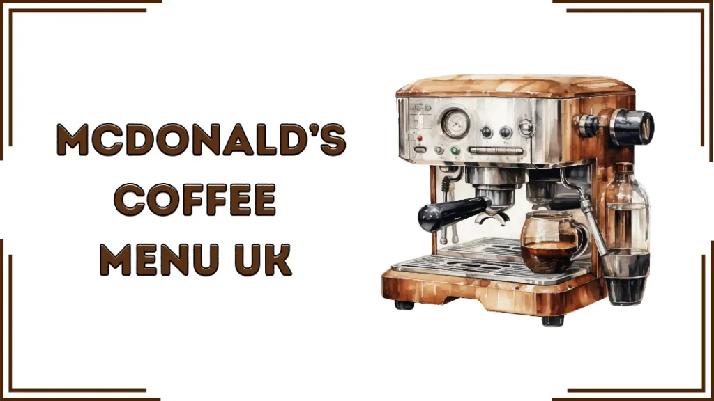 Mcdonalds Coffee Menu UK 2026